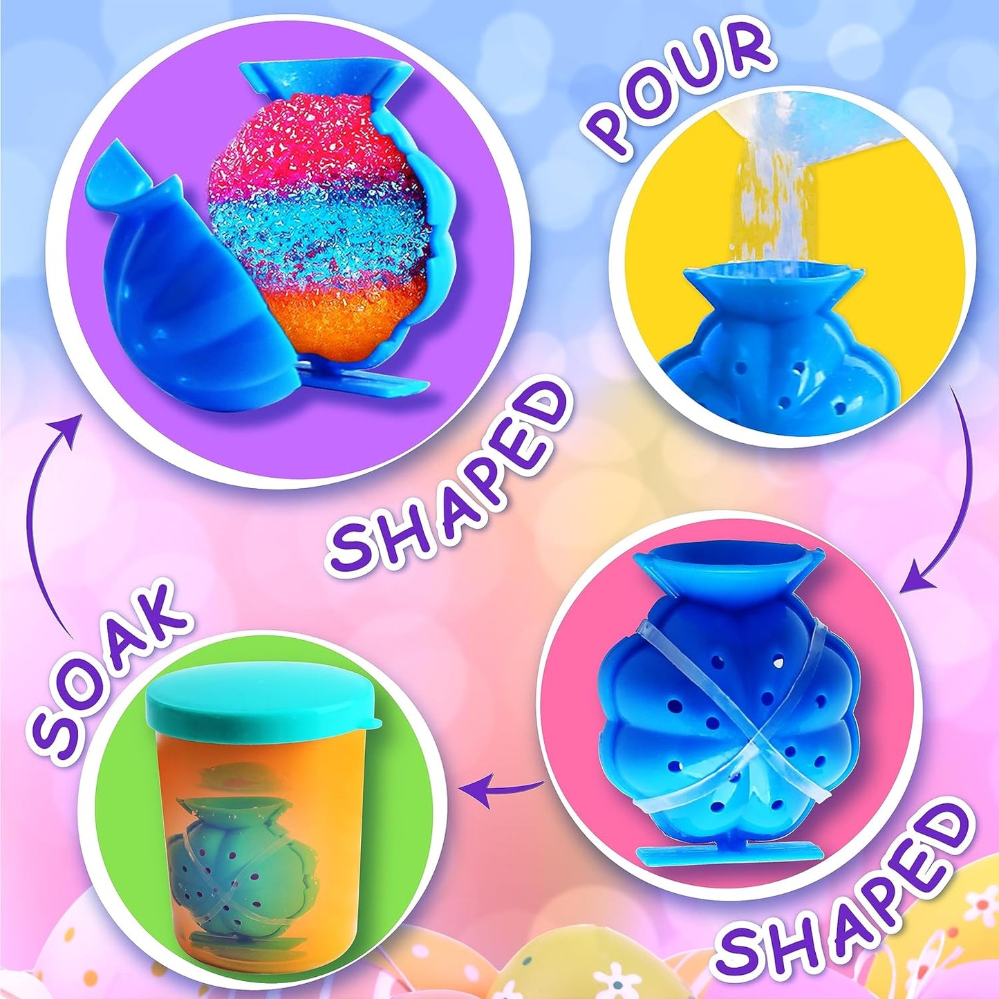 Asstd Shapes DIY Bouncy Ball Craft Kit