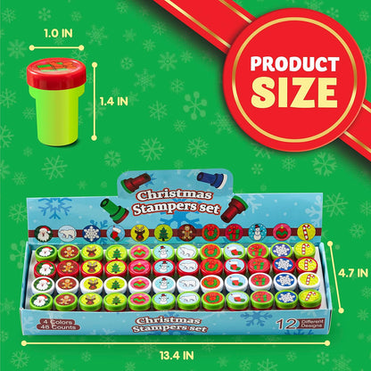 2 for $1 - Asstd Christmas Self Ink Stampers