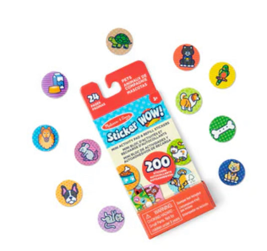 Sticker WOW! Mini Activity Pad with Refill Stickers-Pets