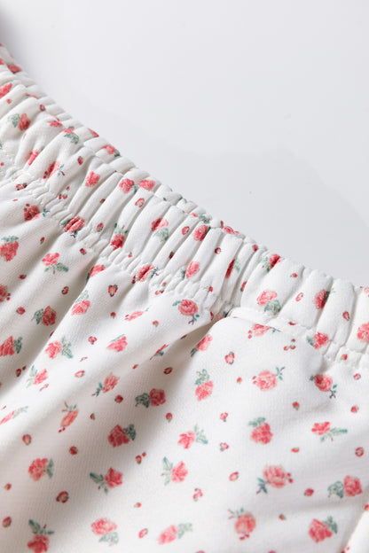 Pink Floral Hoodie & Sweatpants Set