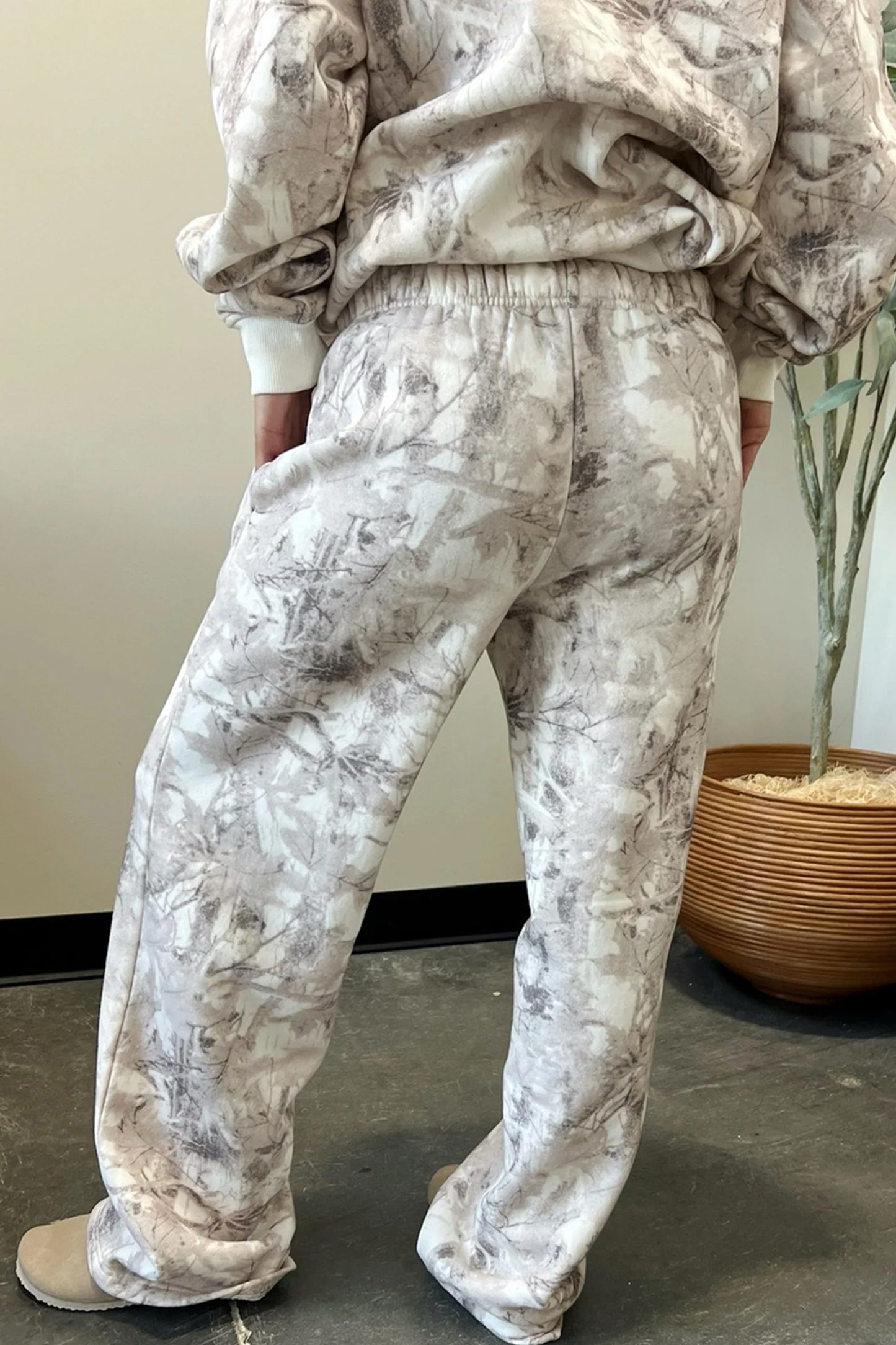 Light Gray Camo Classic Hoodie & Sweatpants Set