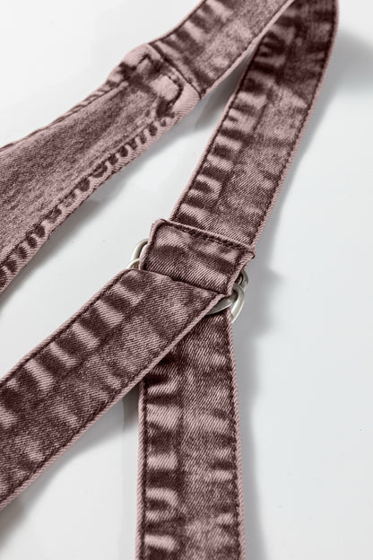 Vintage Washed Denim V Neck Mini Dress