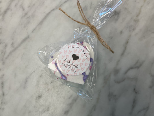 Heart bath bomb