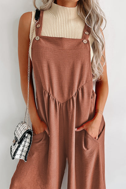 Gold Flame Textured Wide Leg Jumpsuit