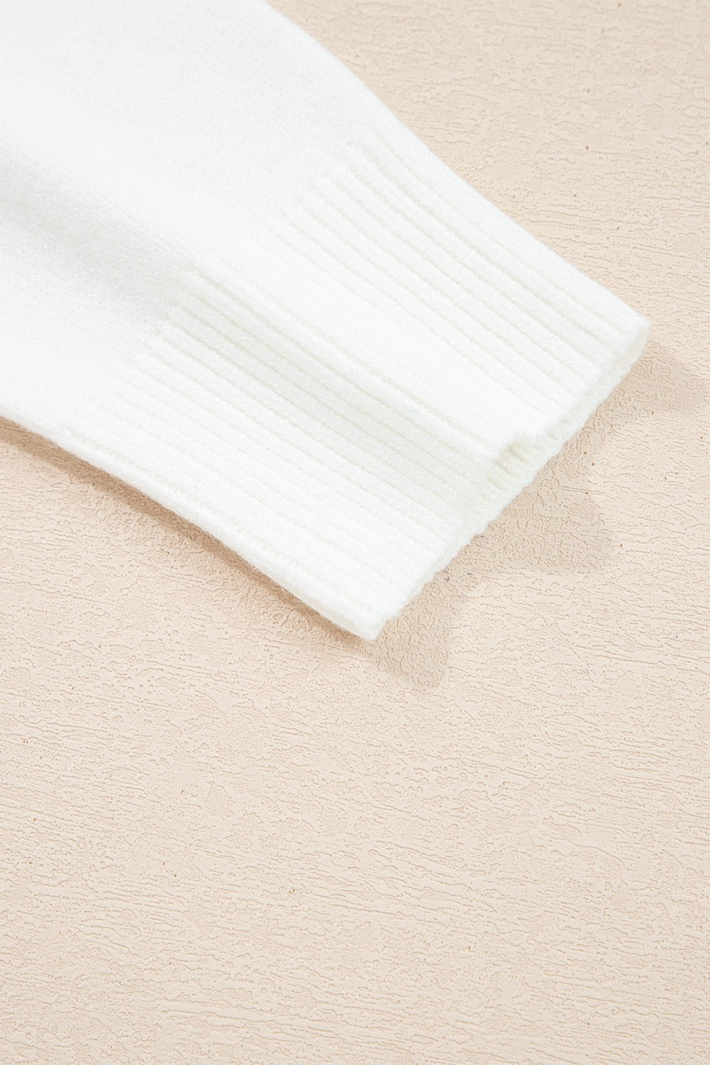 White MERRY Letter Raglan Sleeve Sweater