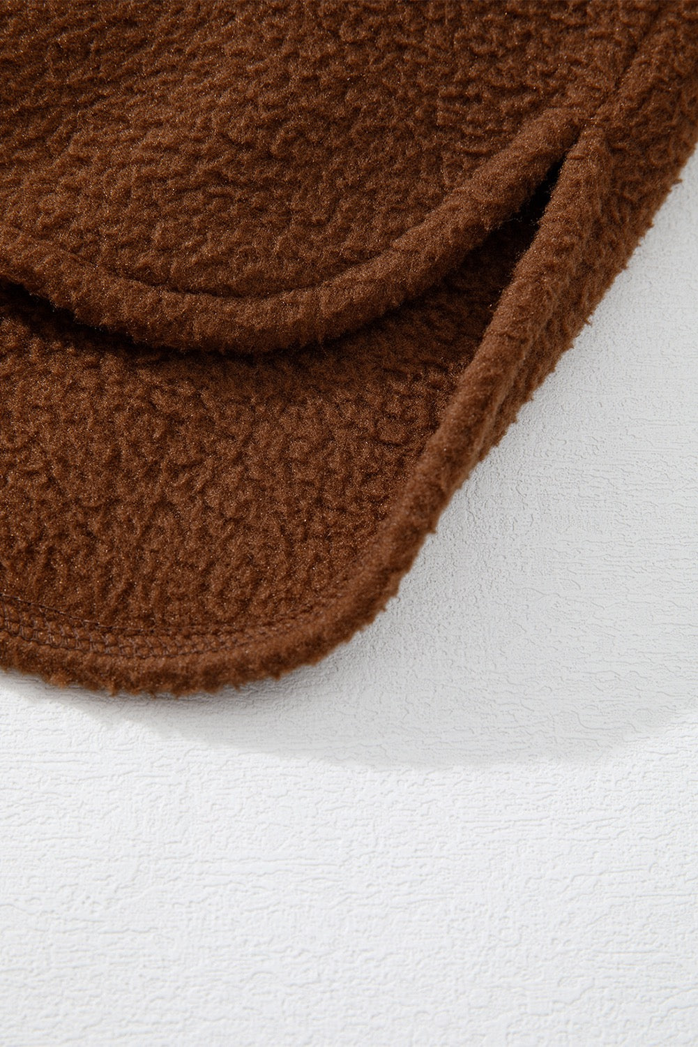 Brown Half Zip Fleece Pullover