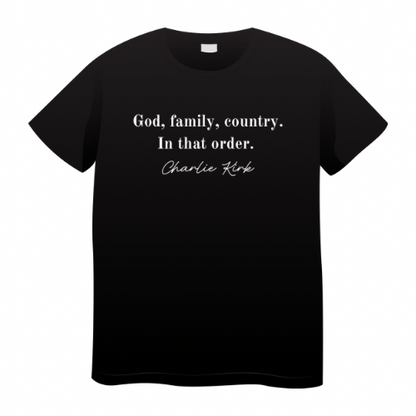 God, Family, Country Design