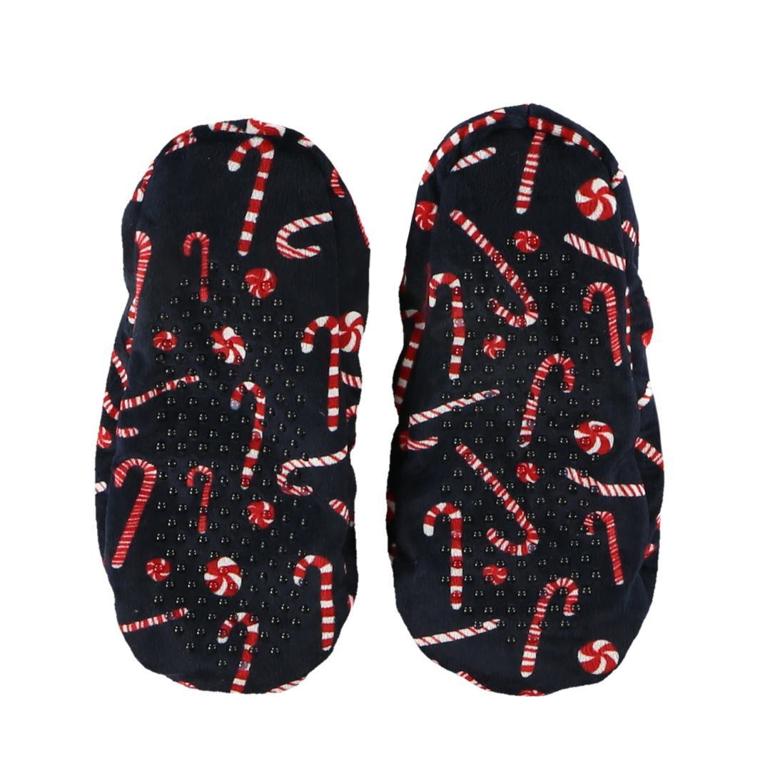 Candy Cane Fuzzy Feet