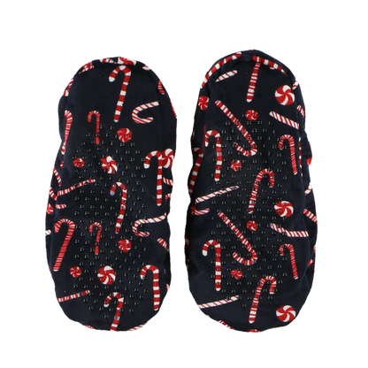 Candy Cane Fuzzy Feet