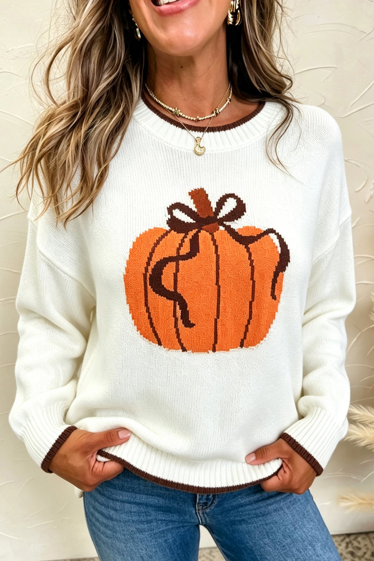 Fall Pumpkin Casual Sweater