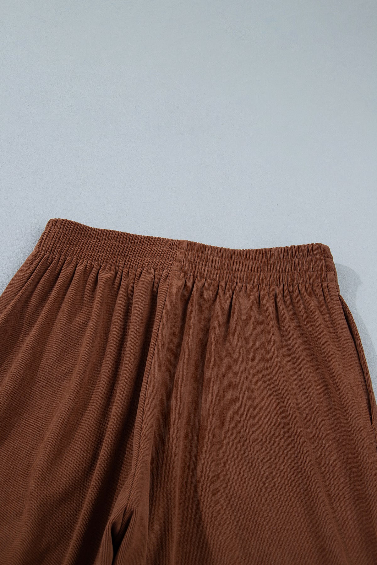 Coffee Straight Leg Corduroy Pants