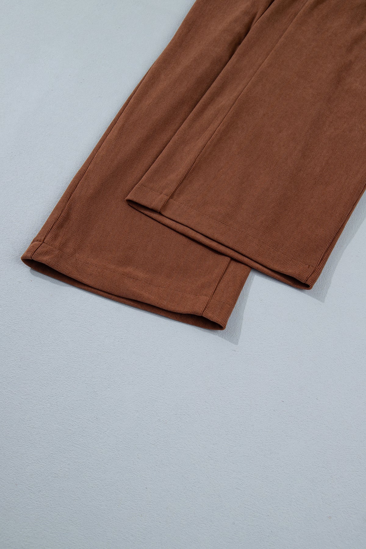 Coffee Straight Leg Corduroy Pants