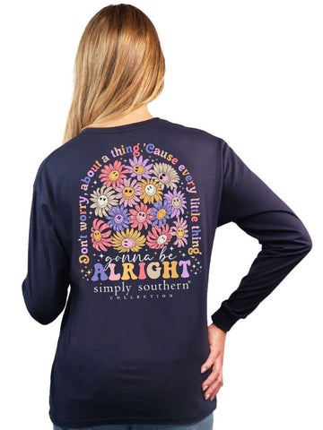 Simply Southern LS-ALRIGHT-NAVY