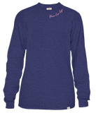 Simply Southern LS-THINKPINK-DENIMHTHR