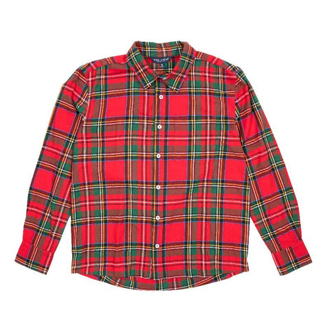 SS Men Holiday Flannel Red