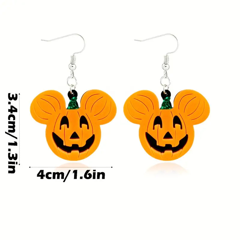 Mouse Pumpkin Earrings
