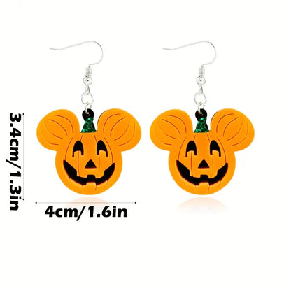 Mouse Pumpkin Earrings