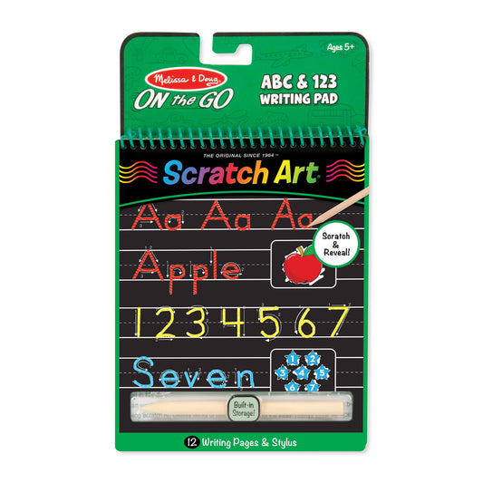 Scratch Art - ABC & 123 Writing Pad