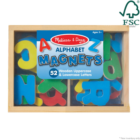 Wooden Letter Alphabet Magnets