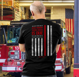 HOLD FAST Mens T-Shirt Firefighter Flag