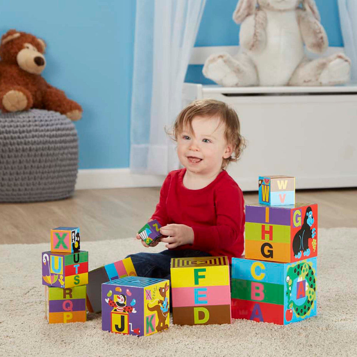 Stackable Alphabet Alphabet Nesting and Stacking Blocks – Keffalas Designs