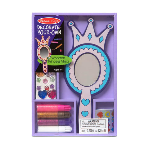 Decorate-Your-Own Wooden Princess Mirror