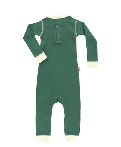 Lazy One - Lights Out Green Reindeer Infant Union Suit