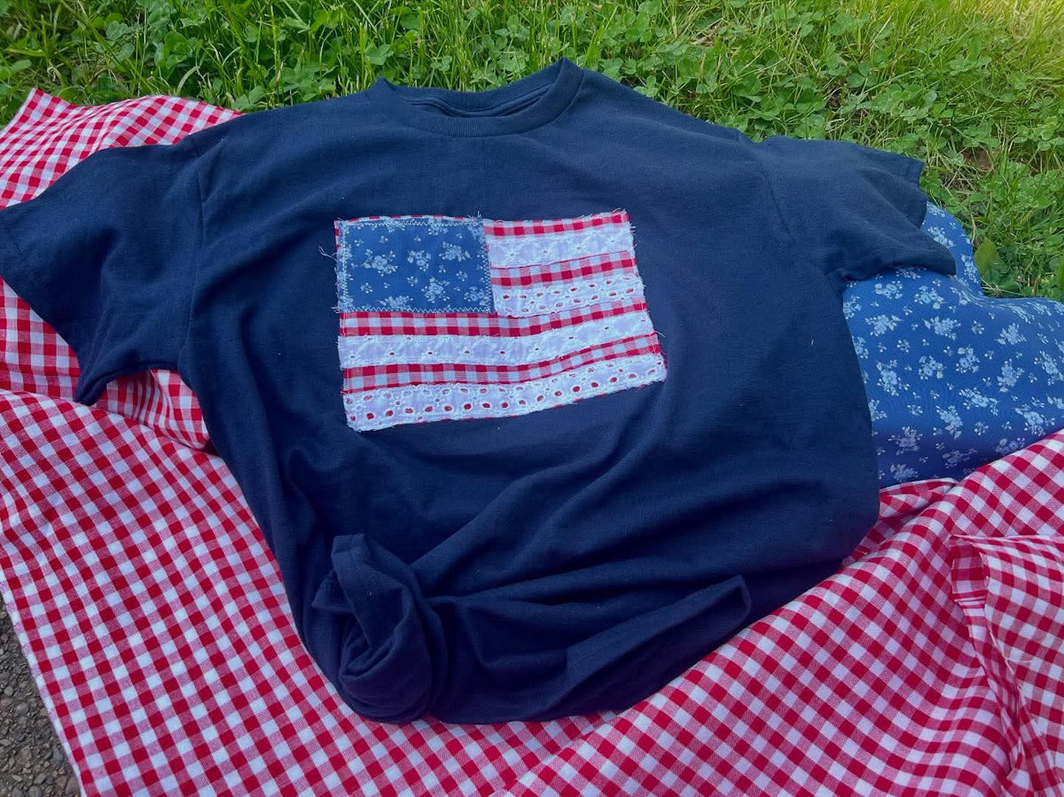 Flag Patchwork tee