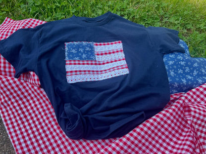 Flag Patchwork tee