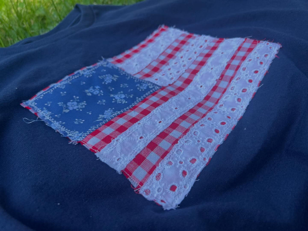 Flag Patchwork tee
