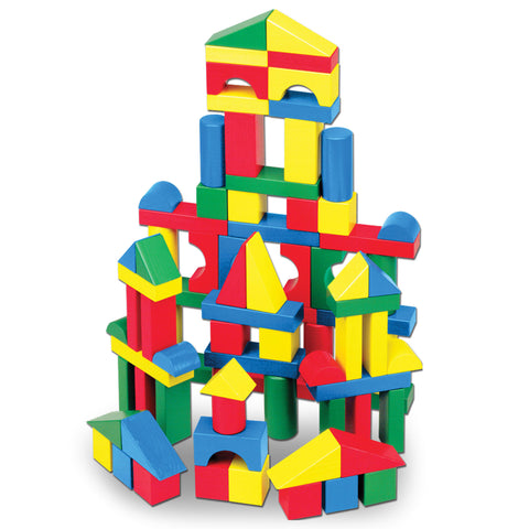 100 Piece Wood Blocks Set