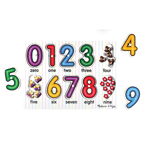 See-Inside Numbers Peg Puzzle - 10 pieces