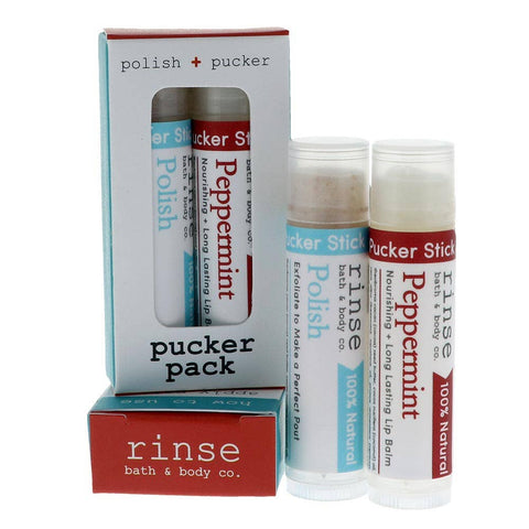 Pucker Pack (lip exfoliator + lip balm)