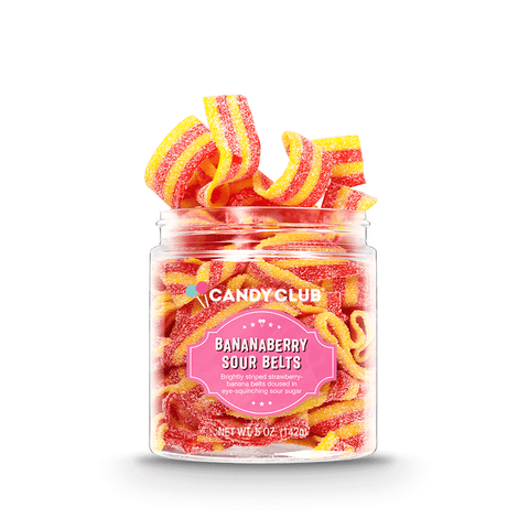Banana-Berry Sour Belt Candies