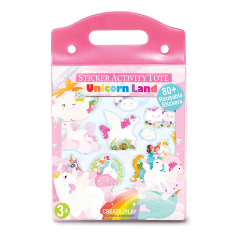 Unicorn Land Sticker Activity Tote