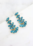 Alameda Crystal Drop Earring BLUE