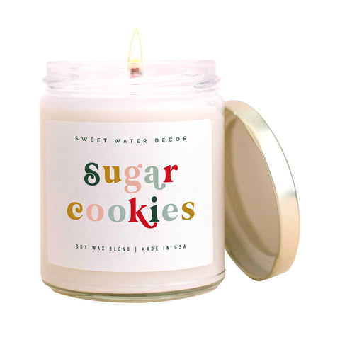 Sugar Cookies Soy Candle - Clear Jar - 9 oz