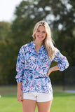Simply Southern Peasant Blouse- Leaf