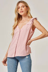 Button Closure Tank Top