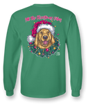 "All the Vibes-Christmas Dog" Long Sleeve Tee