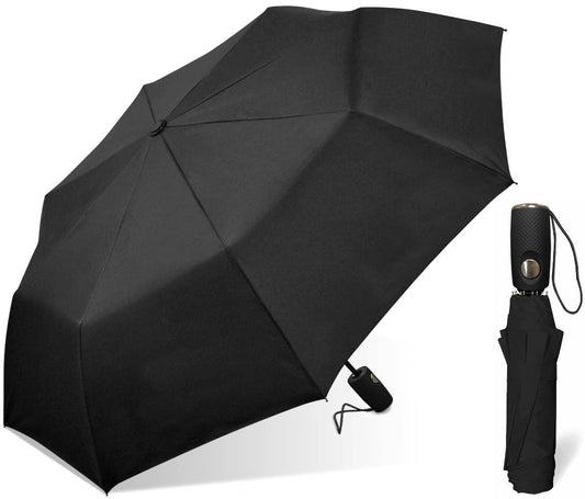 42" Automatic Open Super Mini Umbrella - Solid Black