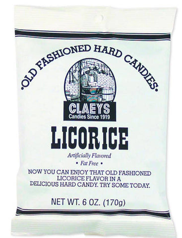 Nostalgic Old Fashioned Claey’s Licorice Sanded Hard Candy