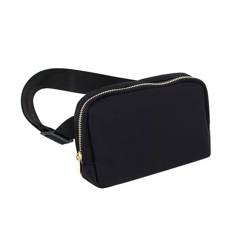Varsity Collection Black Fannie Waist Pack Bag