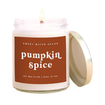 Pumpkin Spice Soy Candle - Clear Jar - 9 oz