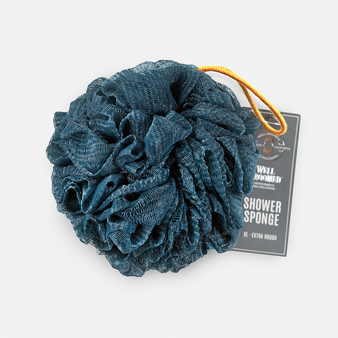 Well Groomed Jumbo Extra Rough Shower Sponge - Dark Teal