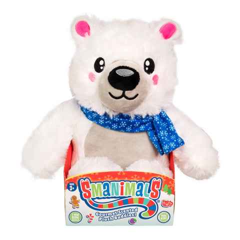 Holiday 10" Smanimals – Polar Bear (Candy Cane)