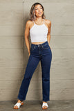 Judy Blue Kailee Full Size Tummy Control High Waisted Straight Jeans