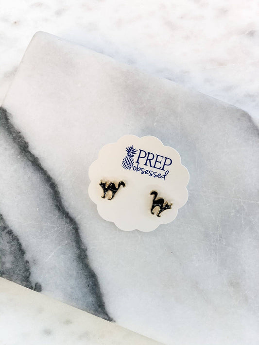 Black Cat Signature Enamel Studs