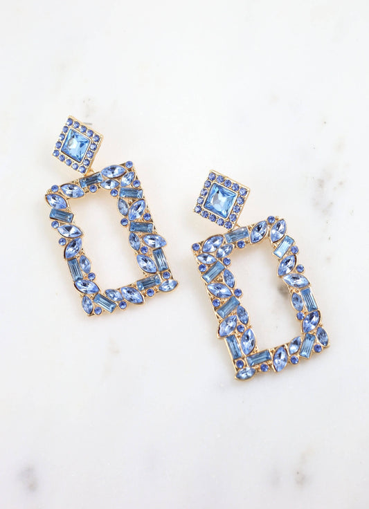 Brandau Crystal Drop Earring BLUE