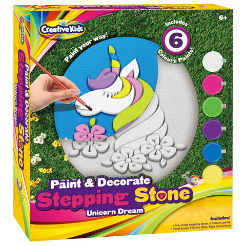 Creative Kids Paint & Decorate Stepping Stone Unicorn Dream